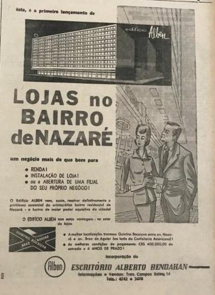 Alte Anzeige von Edifício Alben, 1959