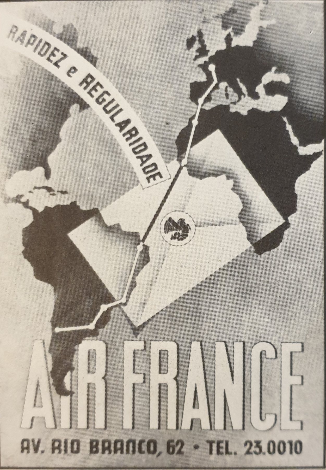 Alte Anzeige von Air France, 1935