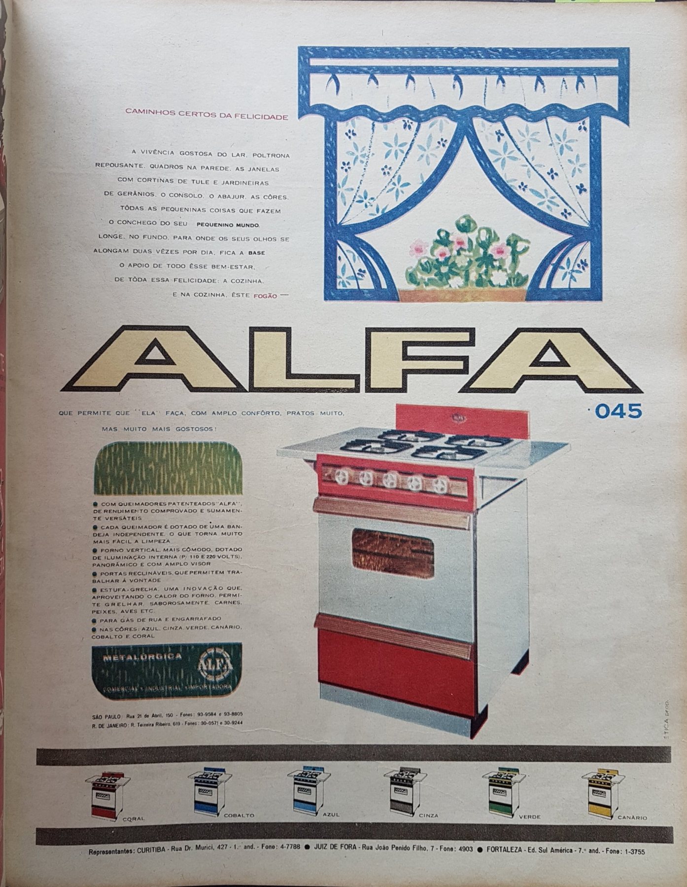 Anúncio antigo de ALFA, 1962