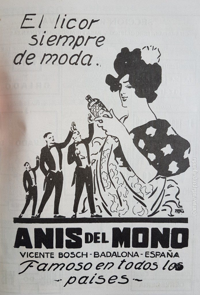 Alte Anzeige von Anis del Mono, 1922