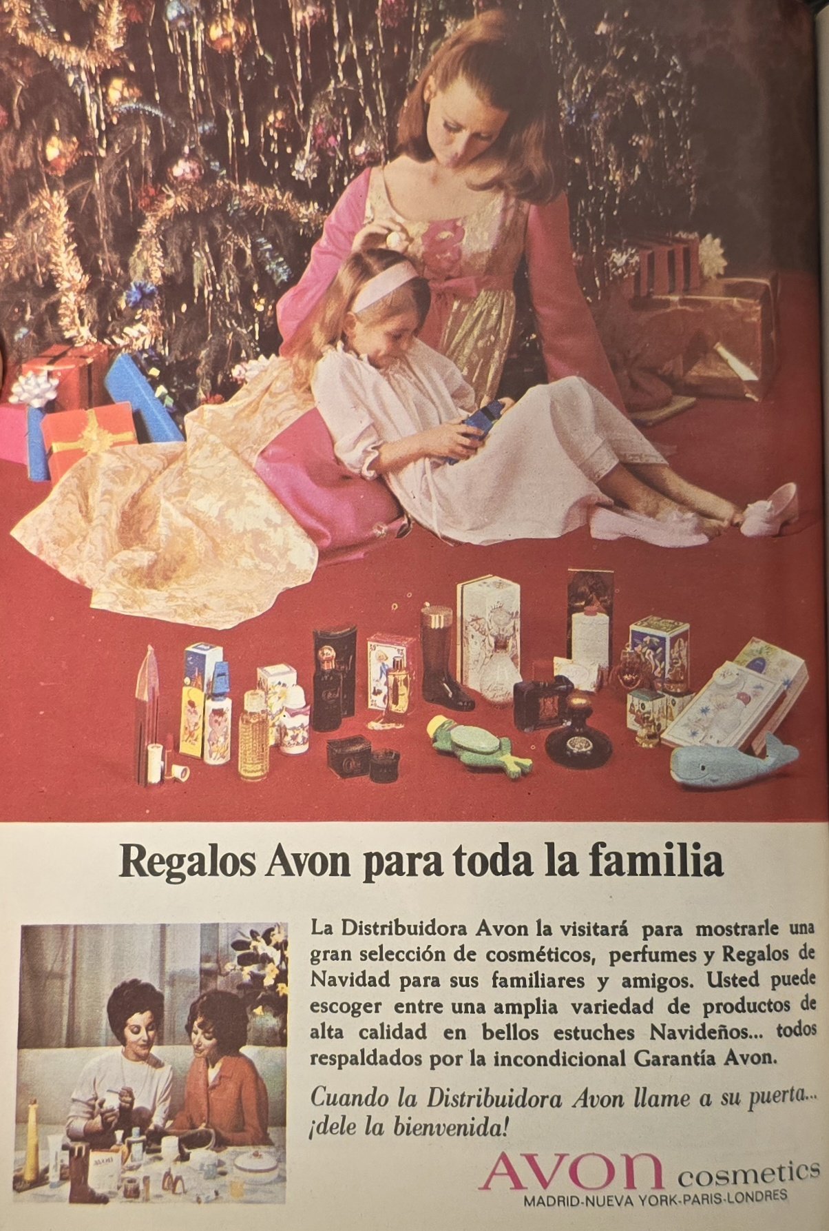 Anúncio antigo de Avon, 1968