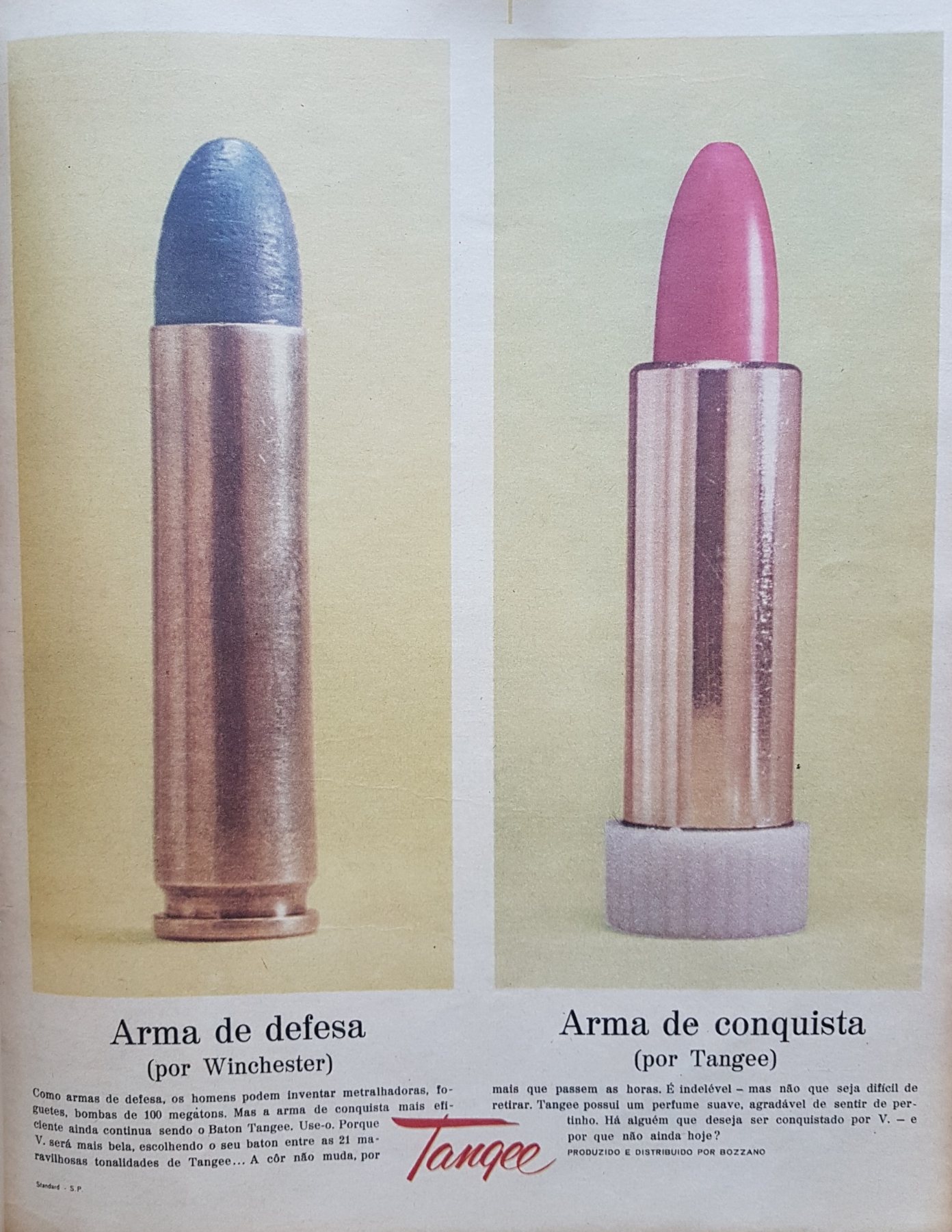Anúncio antigo de Batom Tangee, 1962