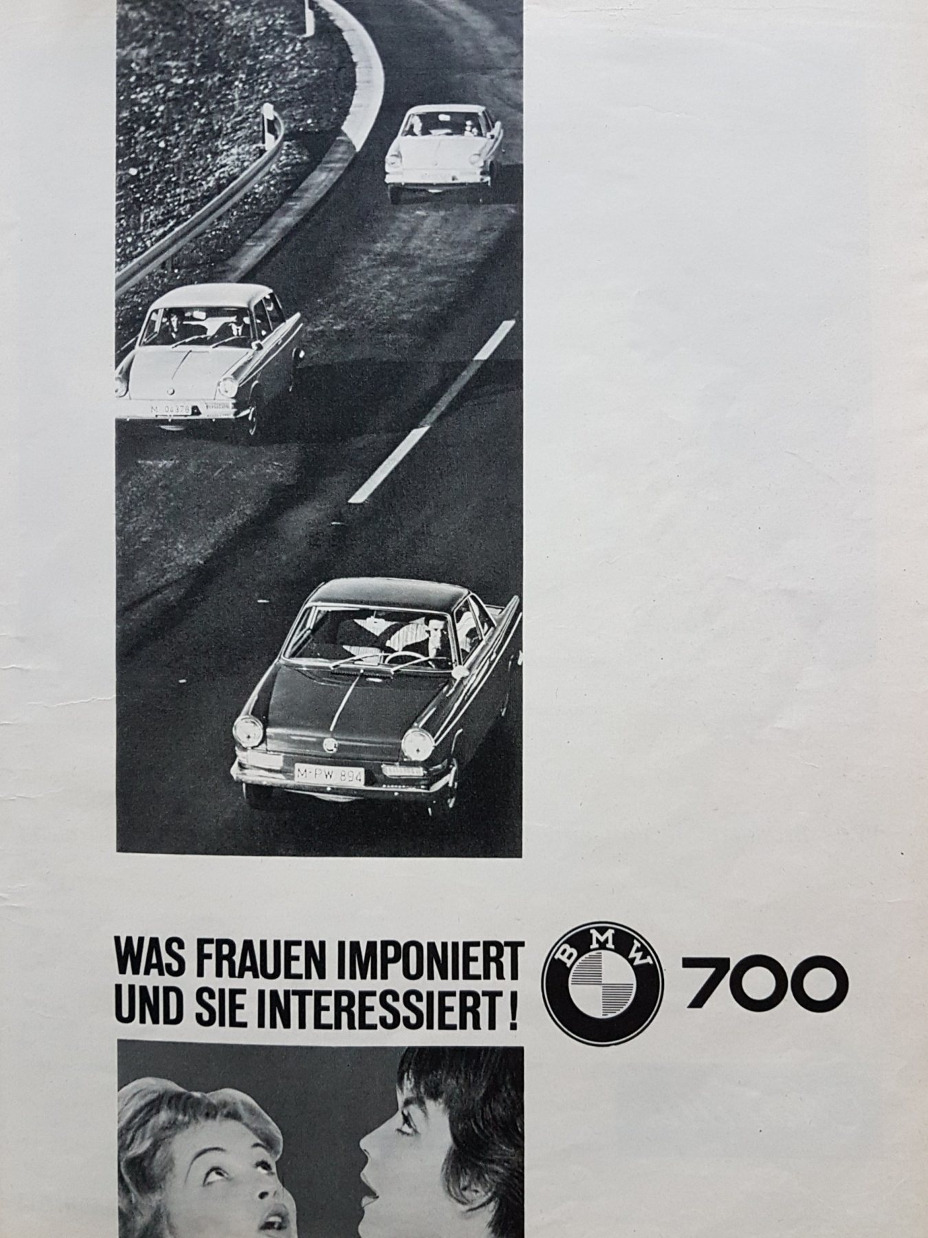 Anúncio antigo de BMW, 1961
