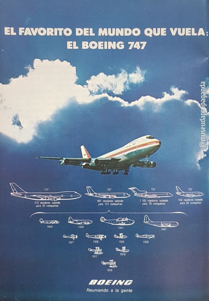 Anúncio antigo de Boeing, 1982