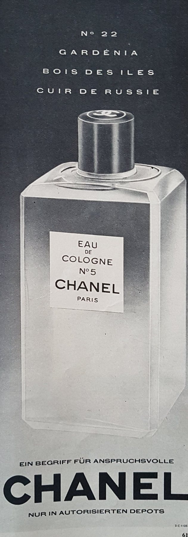 Anúncio antigo de Chanel, 1963