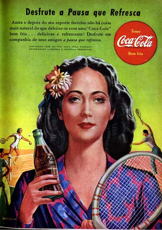 Anúncio antigo de Coca-Cola, 1944