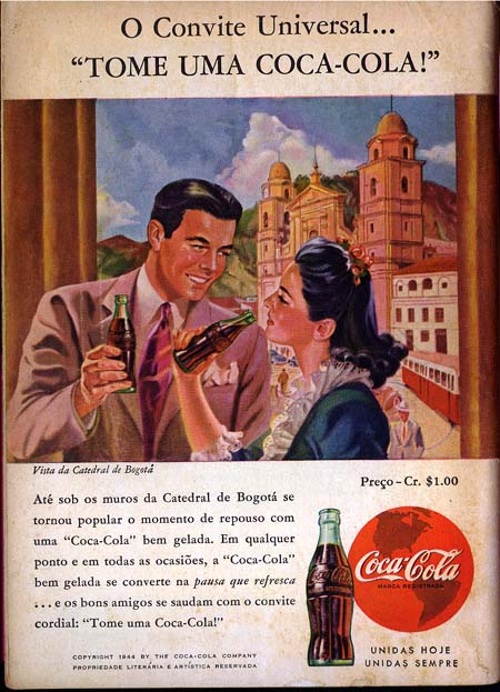 Anúncio antigo de Coca-Cola, 1944