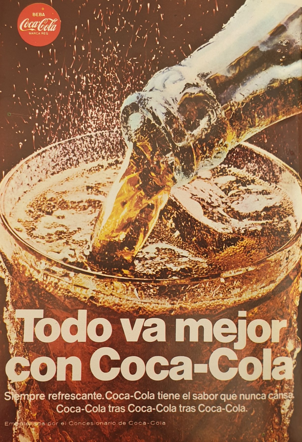 Anúncio antigo de Coca-Cola, 1968