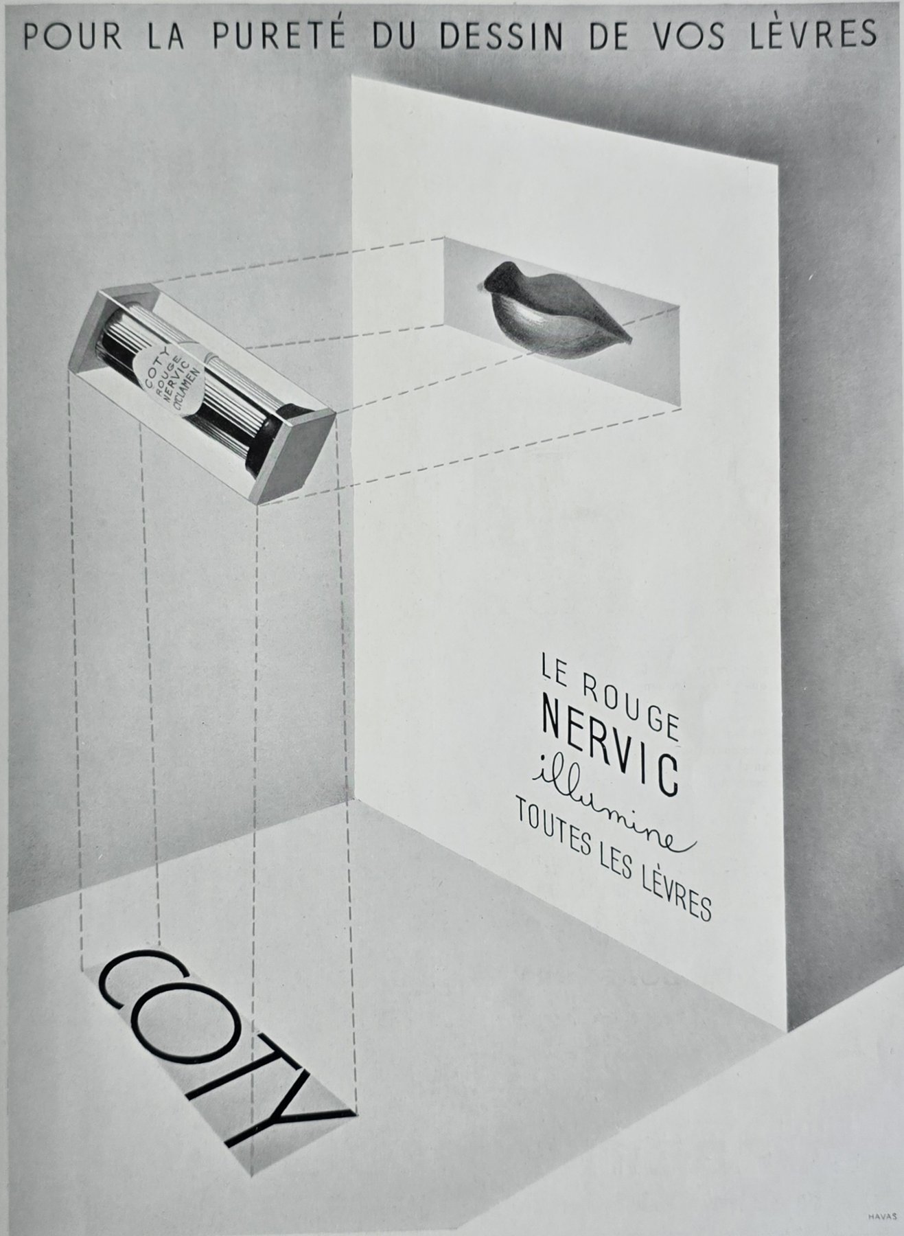 Alte Anzeige von Coty, 1939