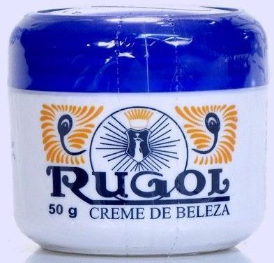 Alte Anzeige von Creme Rugol, Anos 50