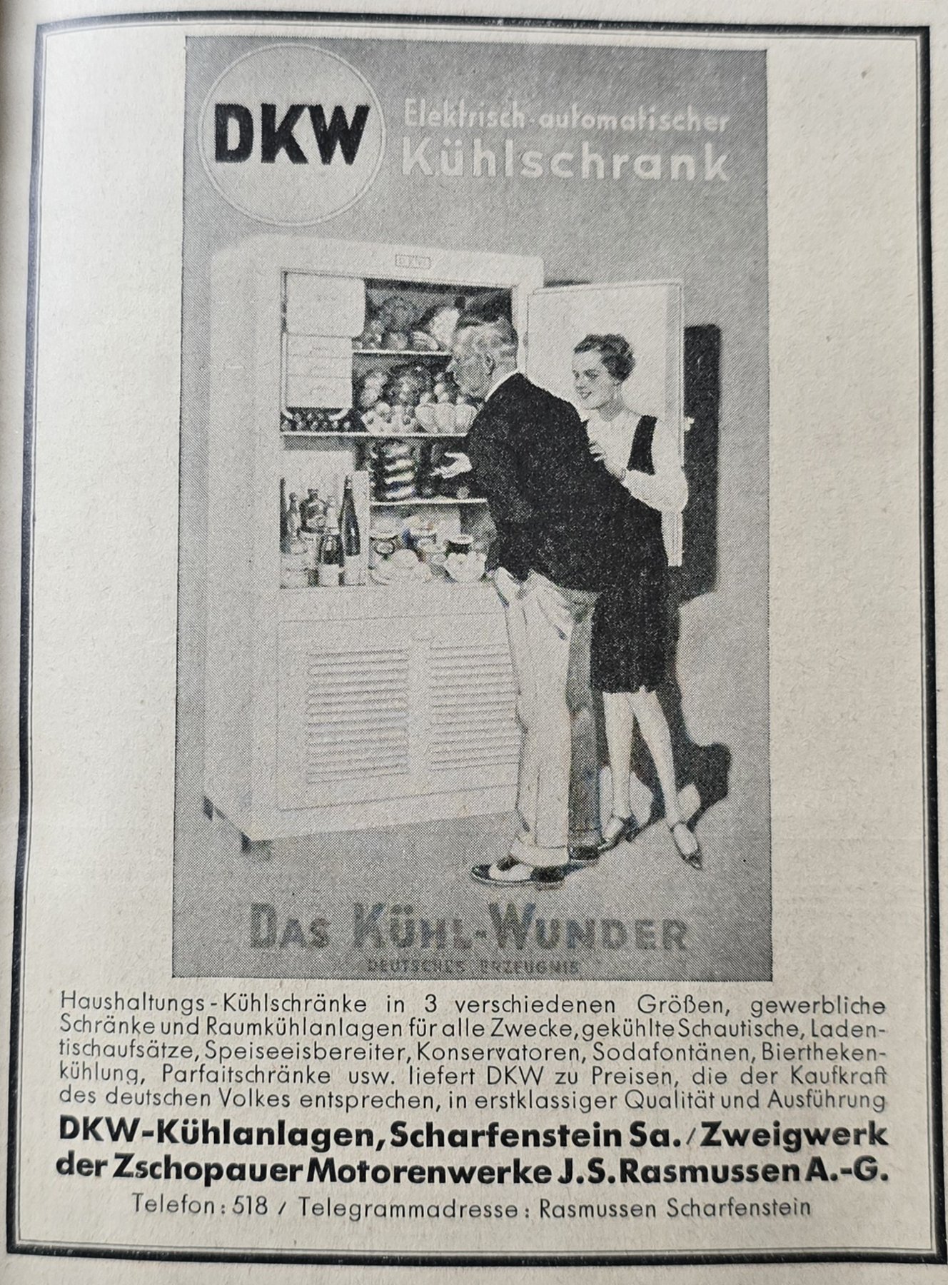 Anúncio antigo de DKW, 1930