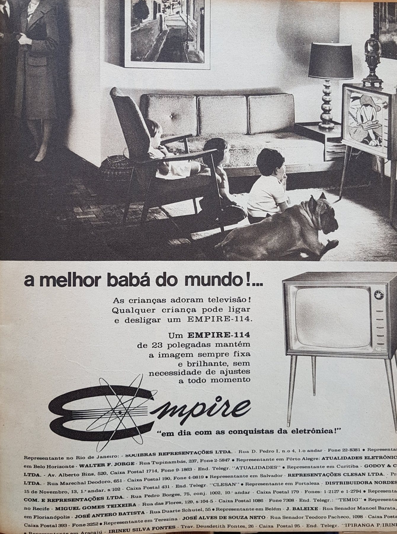 Anúncio antigo de Empire, 1962