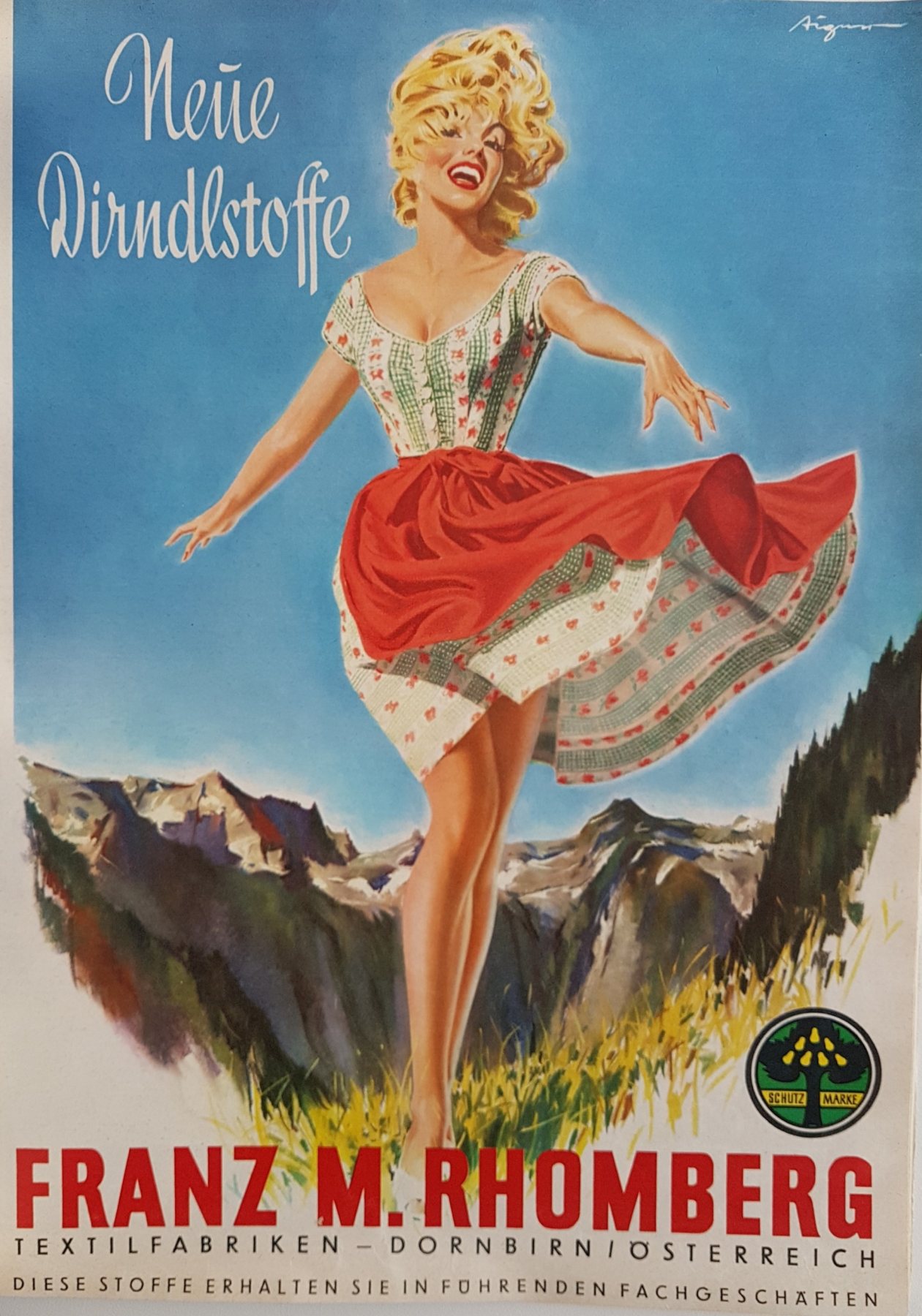 Anúncio antigo de Rhomberg, 1961