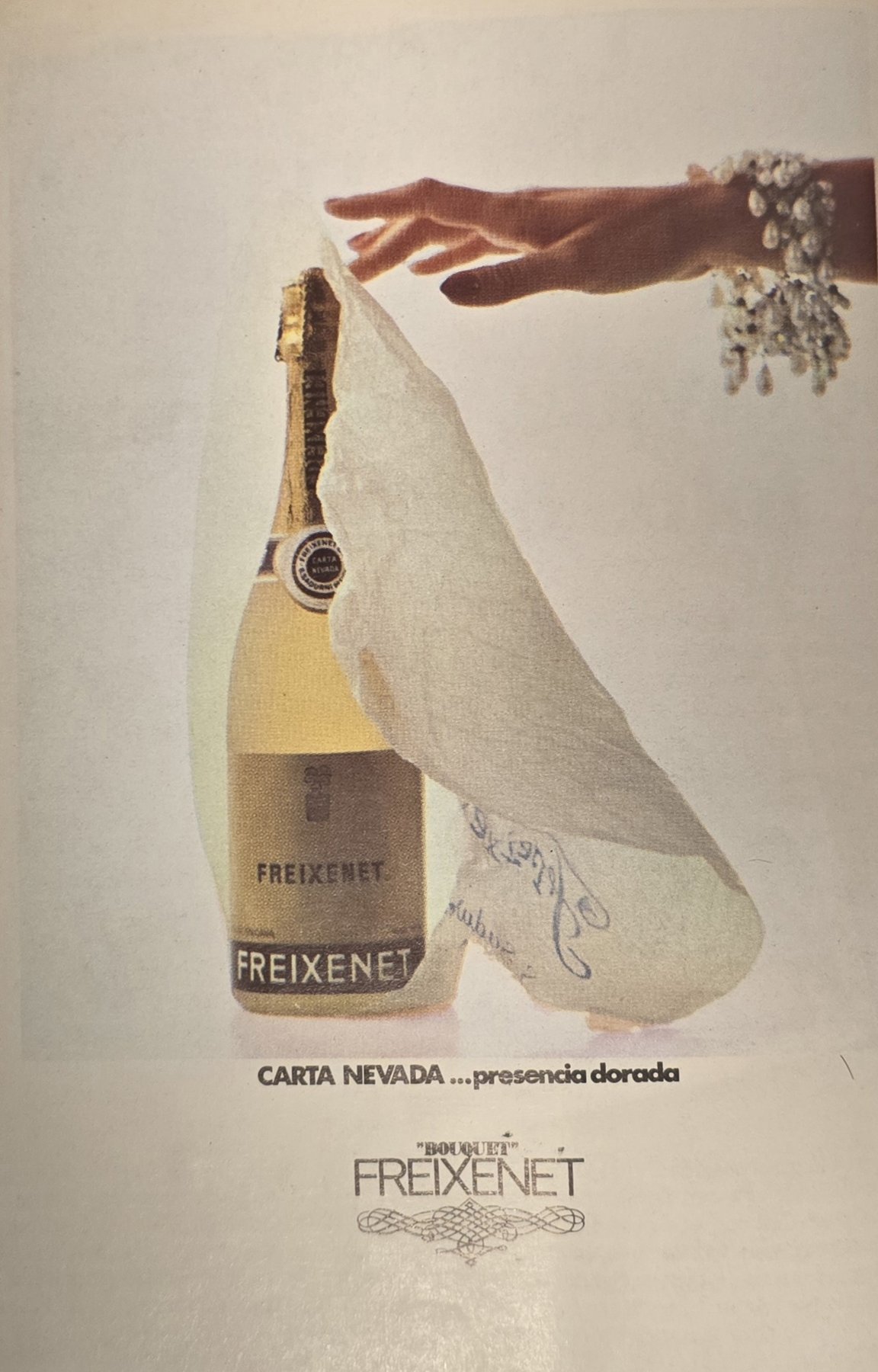 Anúncio antigo de Freixenet, 1968
