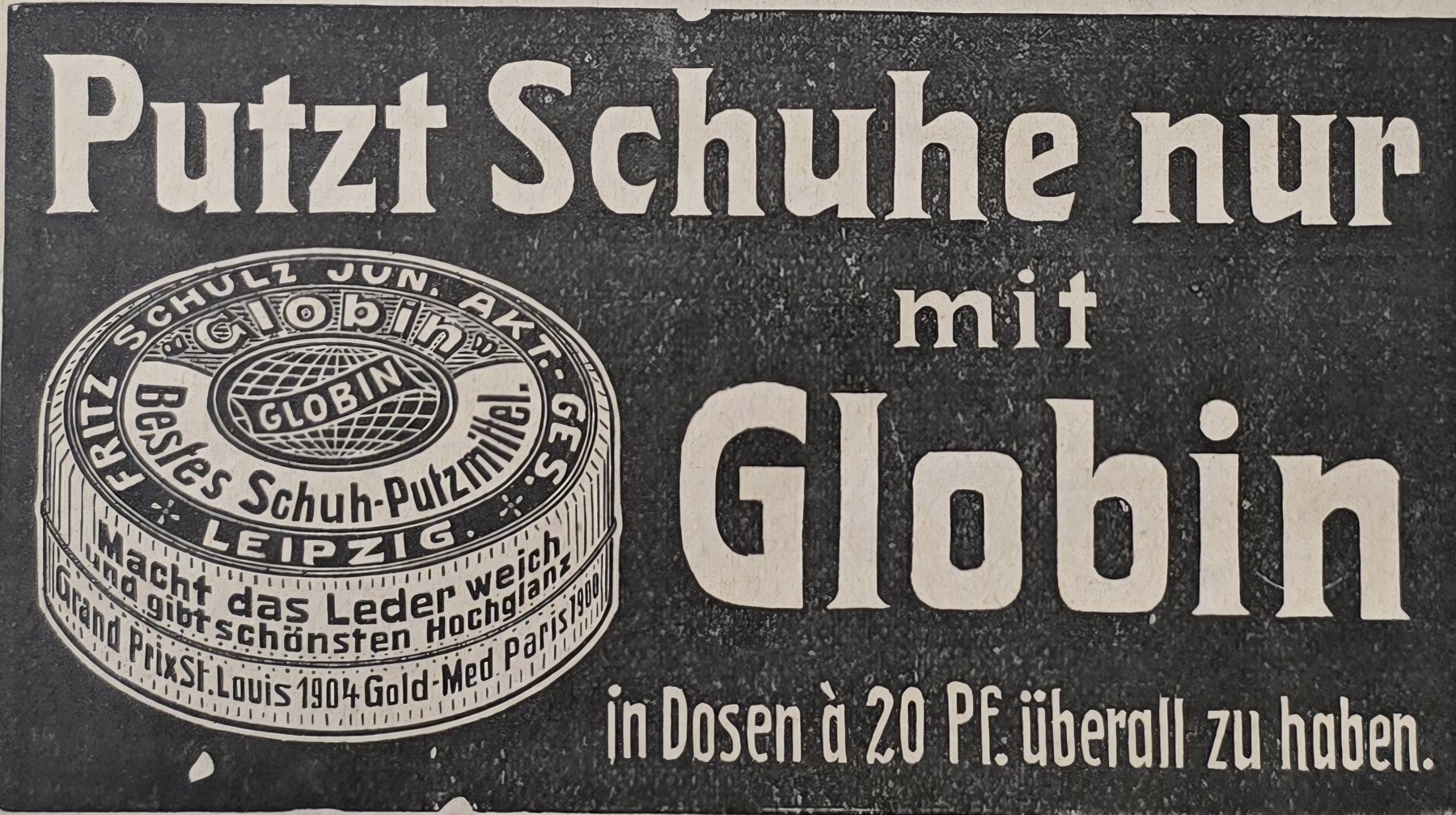 Alte Anzeige von Globin, 1911