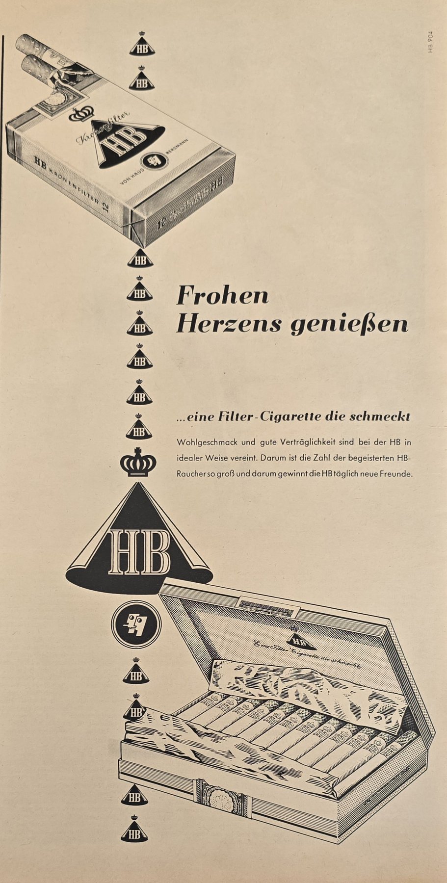 Anúncio antigo de HB, 1959