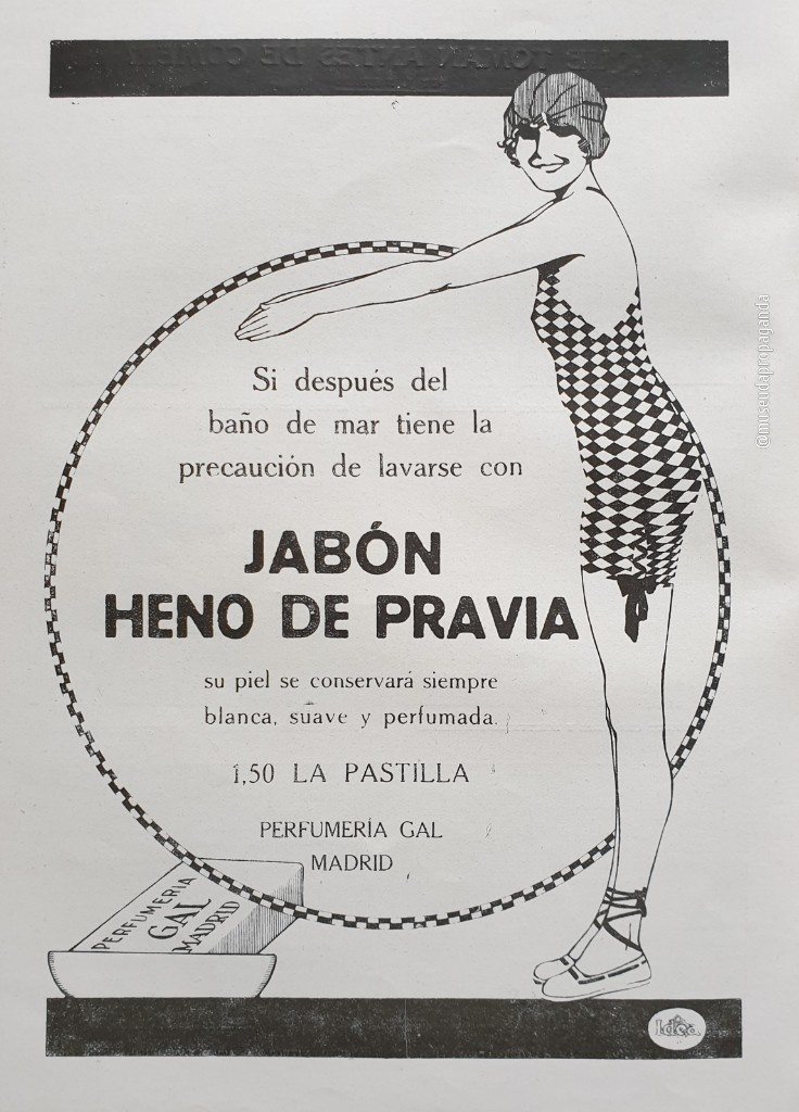 Alte Anzeige von Heno de Pravia, 1922