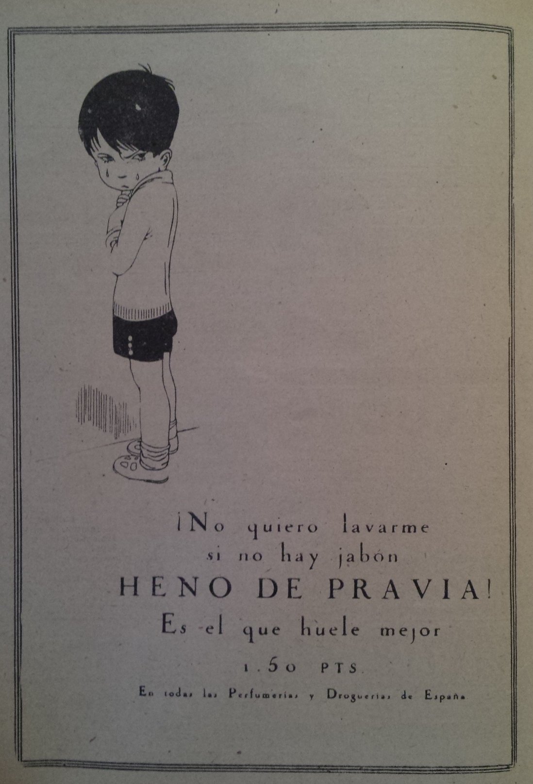 Alte Anzeige von Heno de Pravia, 1922