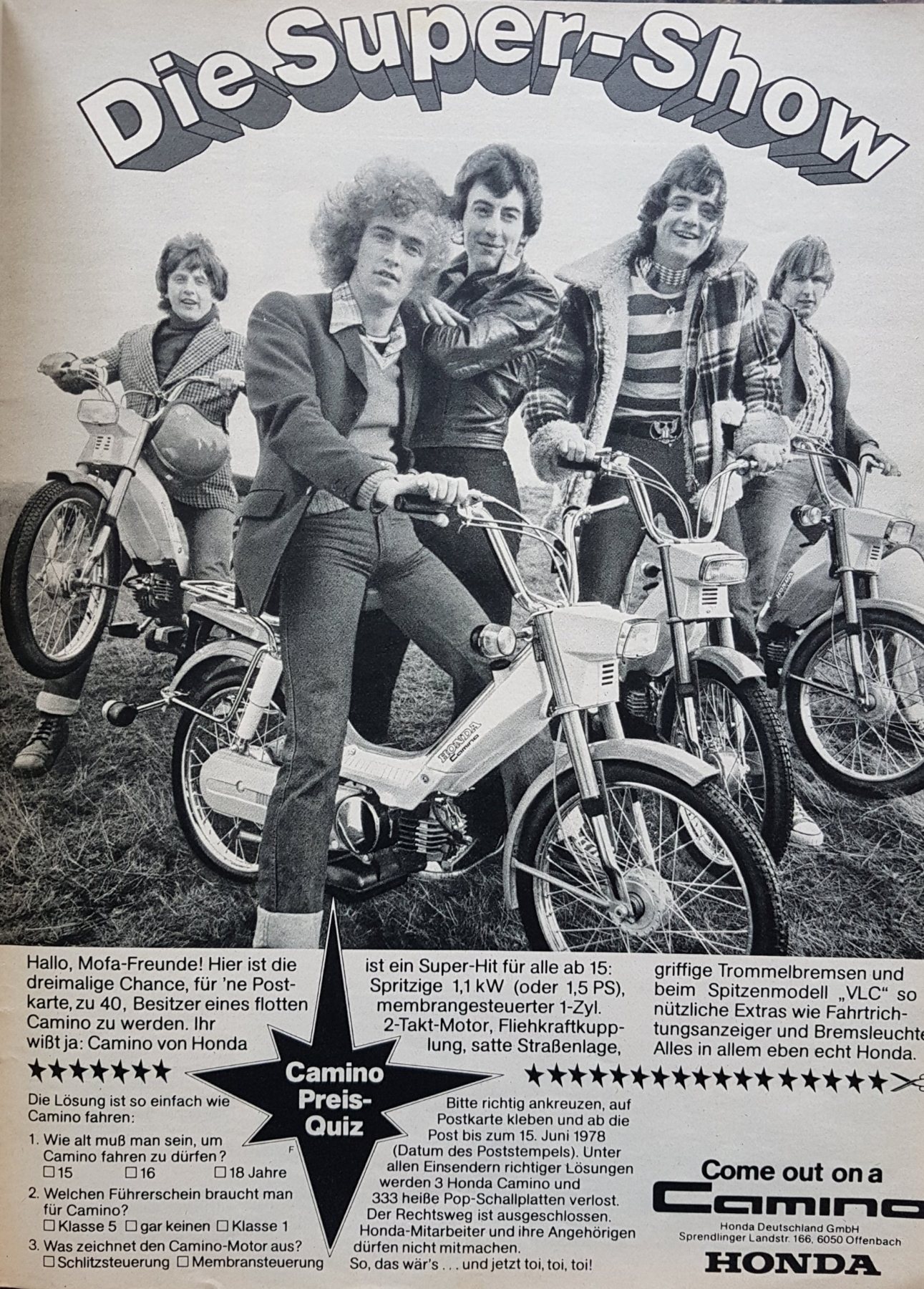 Anúncio antigo de Honda, 1978