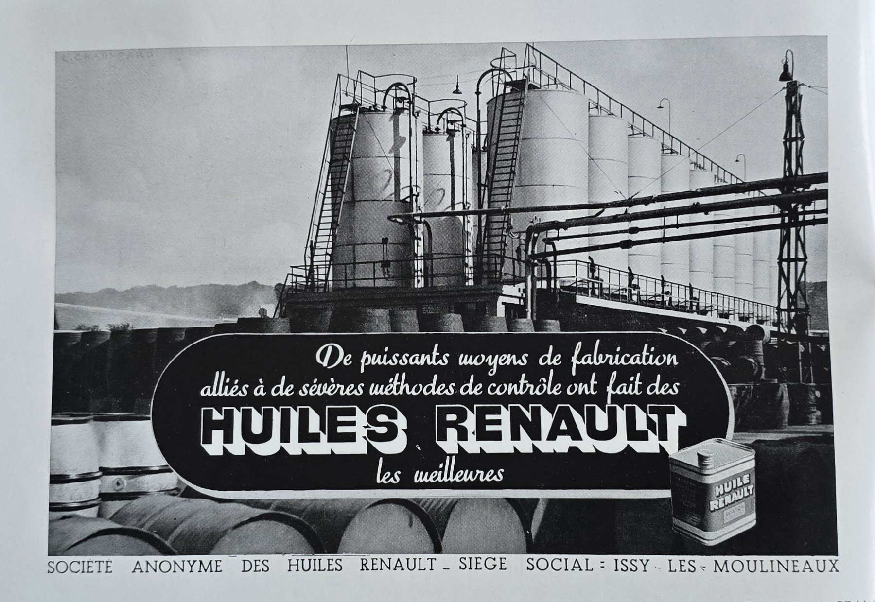 Anúncio antigo de Renault, 1939