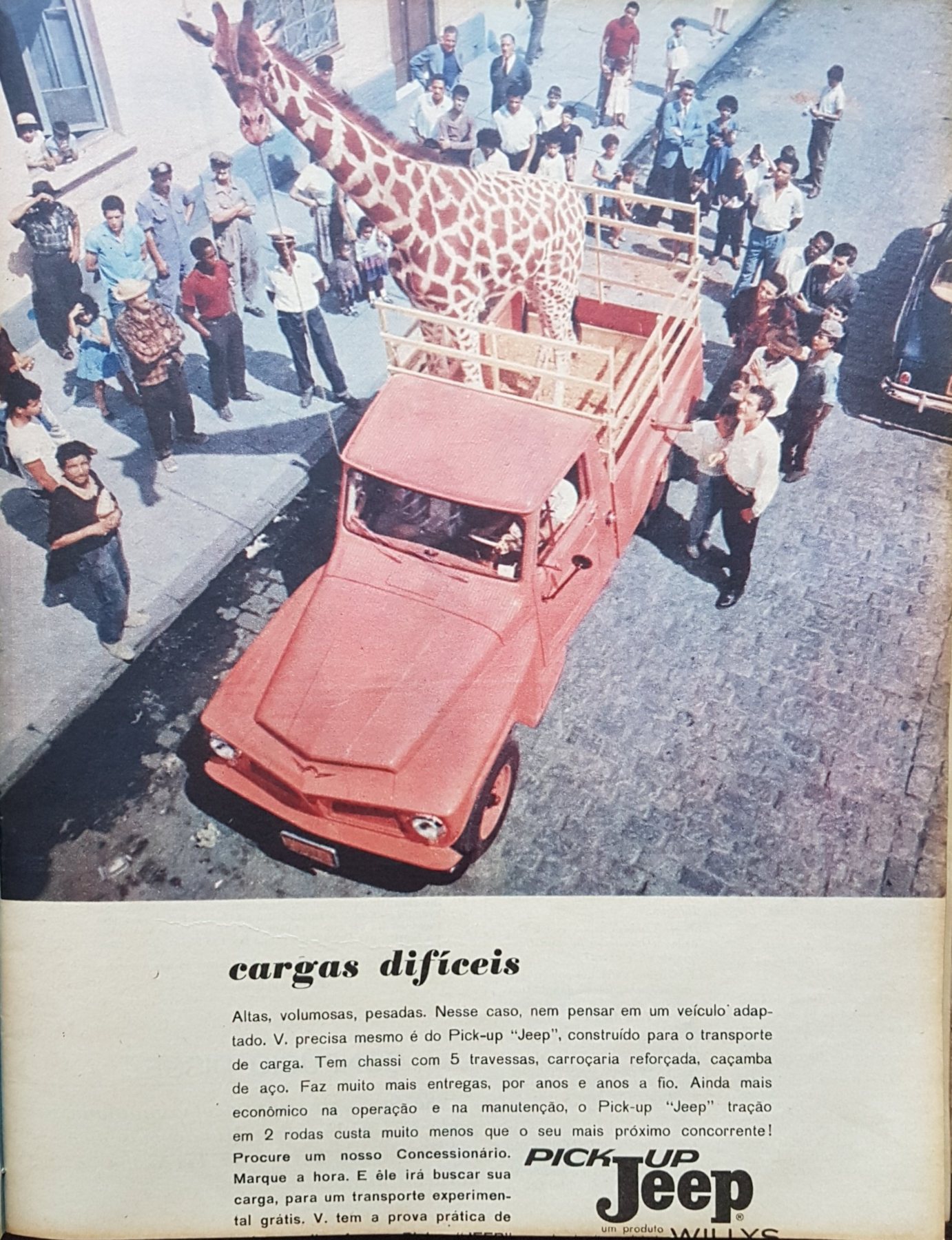 Anúncio antigo de Jeep, 1962