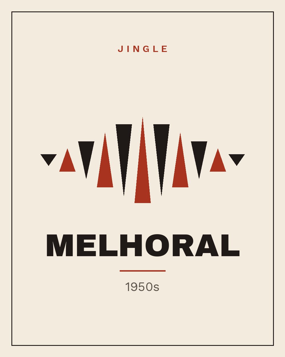 Anúncio antigo de Melhoral, Anos 50