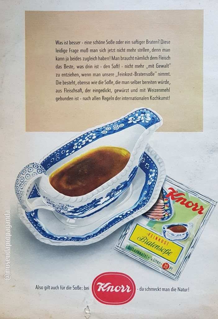 Anúncio antigo de Knorr, 1956