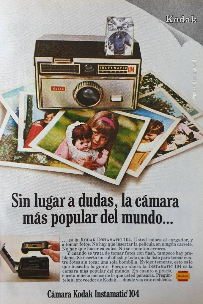 Anúncio antigo de Kodak, 1968