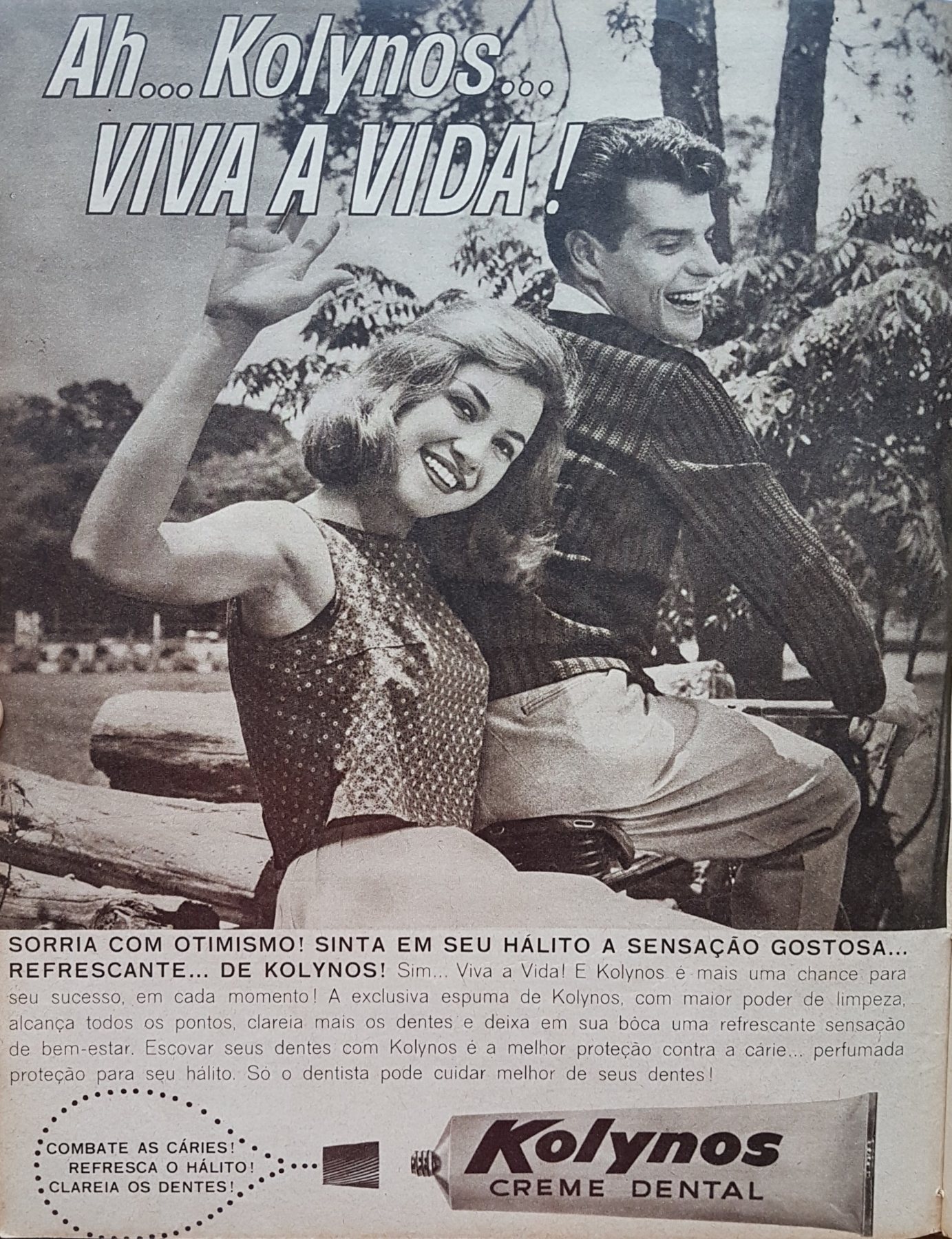 Anúncio antigo de Kolynos, 1962