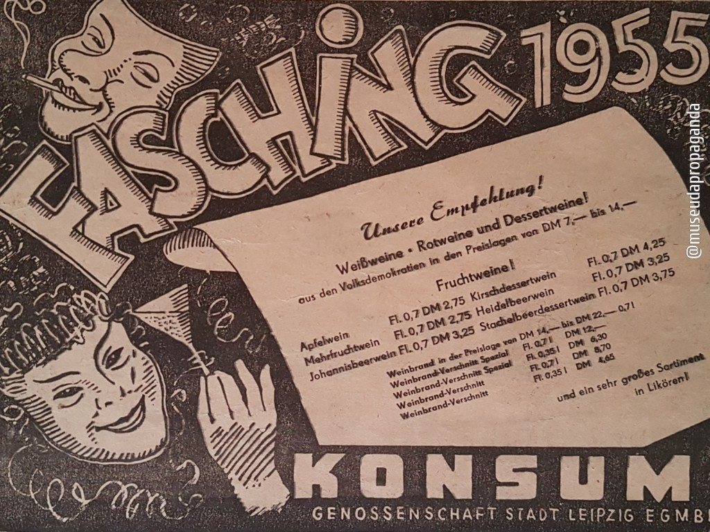 Anúncio antigo de Konsum, 1955