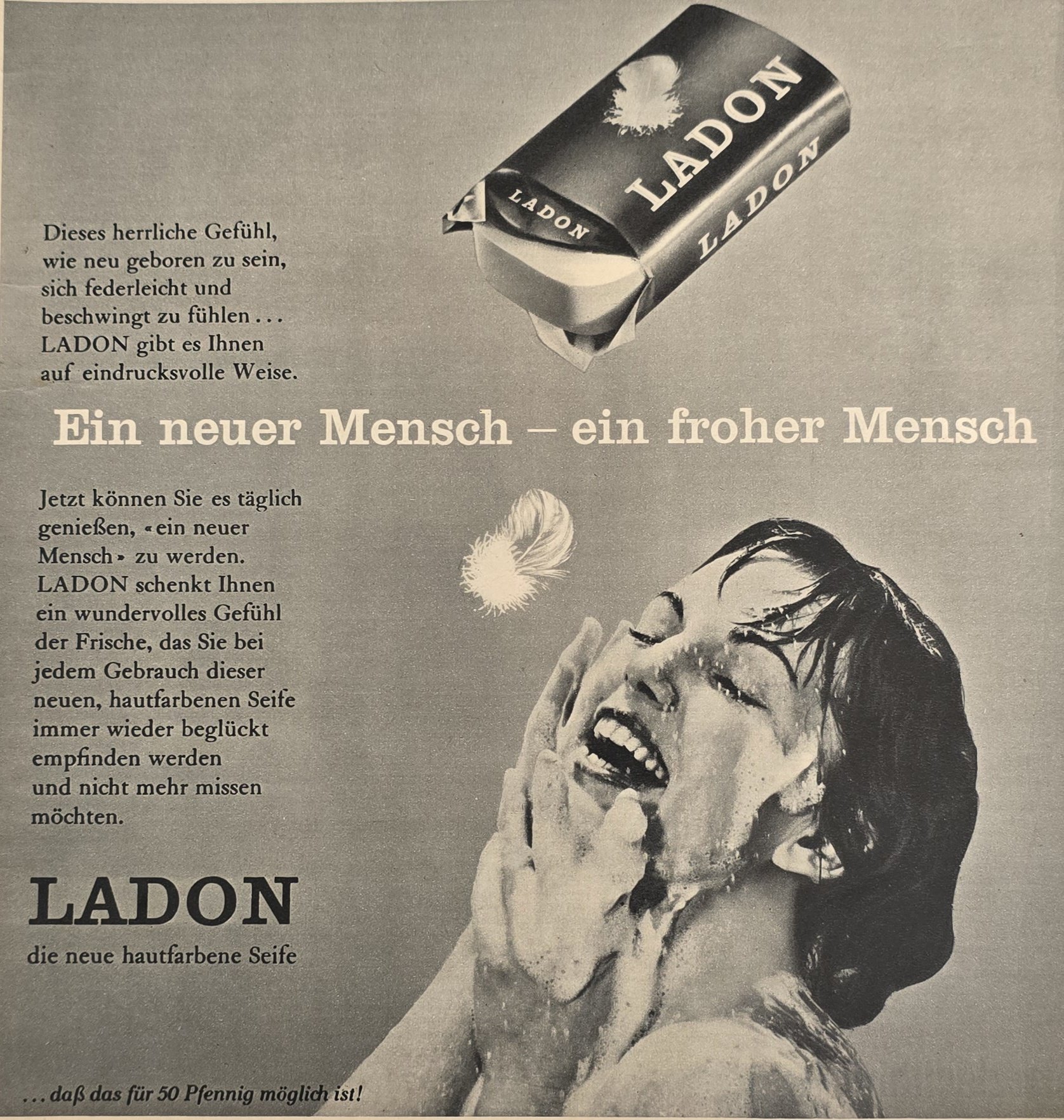 Anúncio antigo de Ladon, 1959