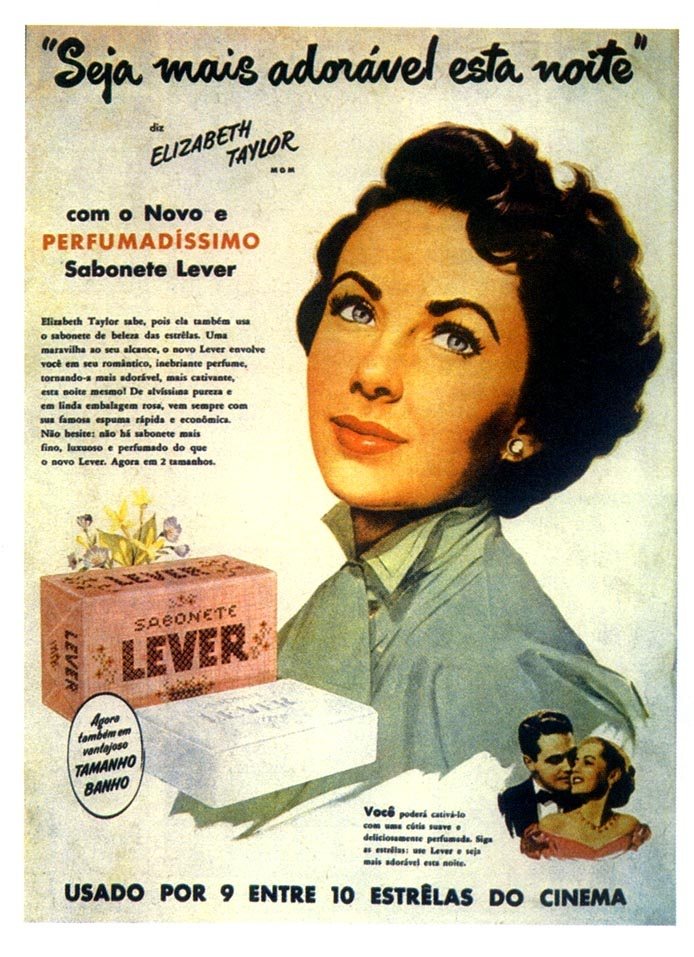 Anúncio antigo de Lever, Anos 50