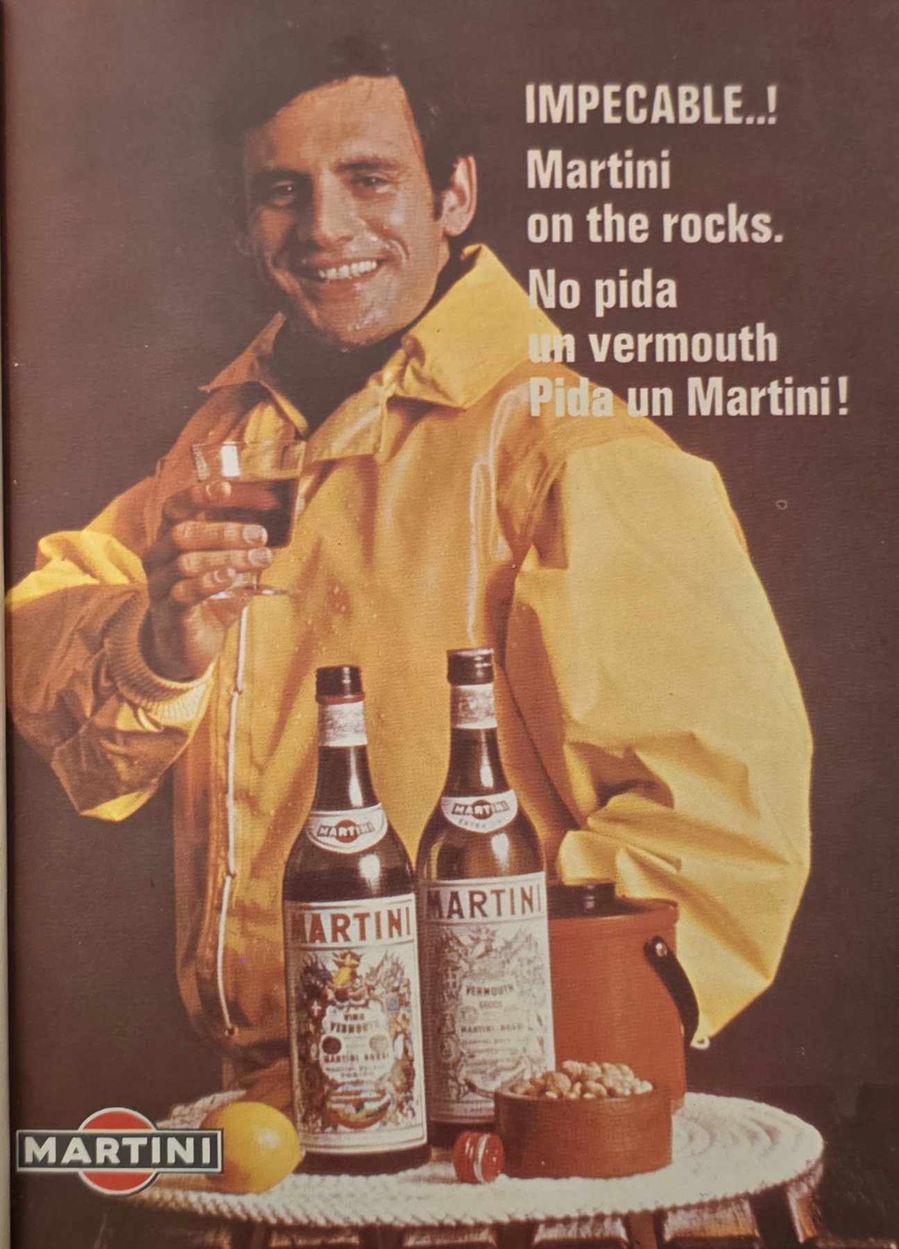 Anúncio antigo de Martini, 1968