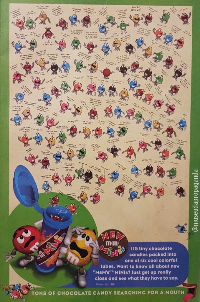 Vintage ad for MMs, 1997