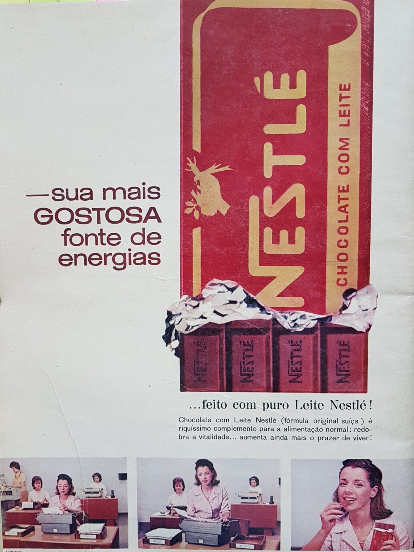 Anúncio antigo de Nestlé, 1962