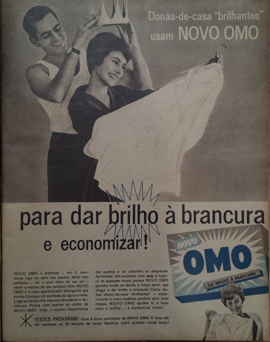 Anúncio antigo de OMO, 1962
