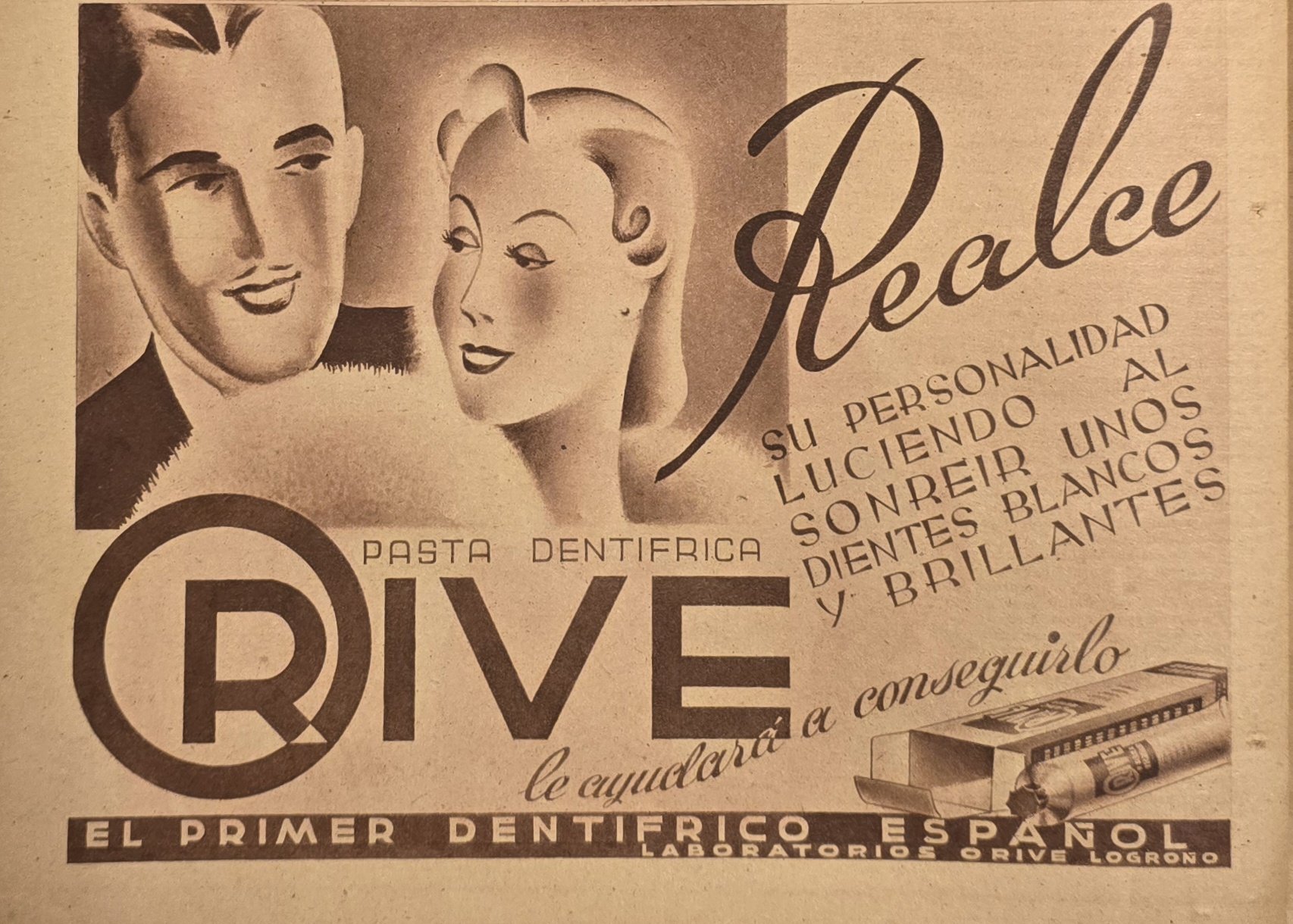 Anúncio antigo de Orive, 1938