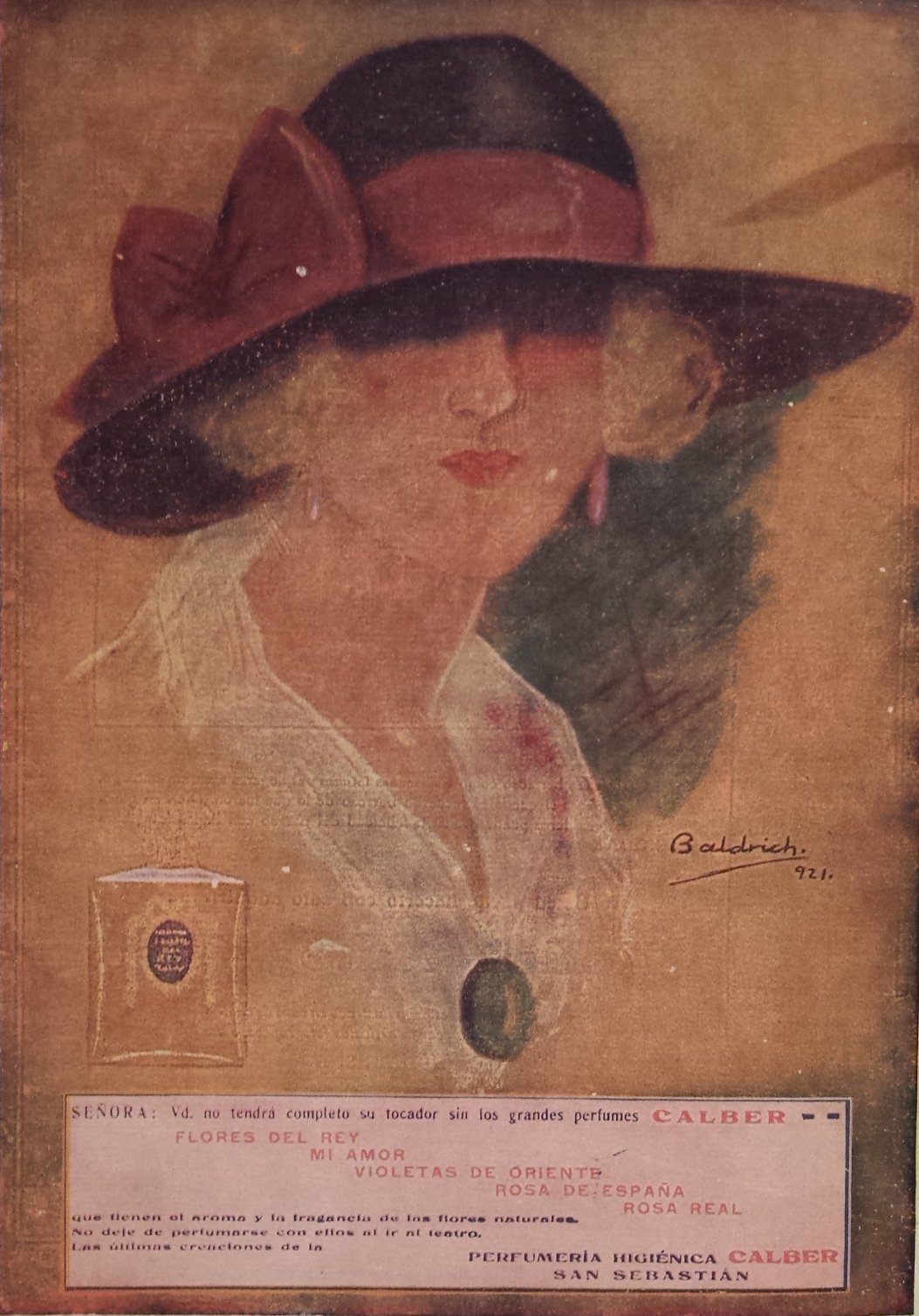 Anúncio antigo de Calber, 1922