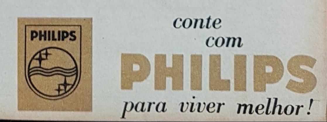 Alte Anzeige von Philips, Anos 60