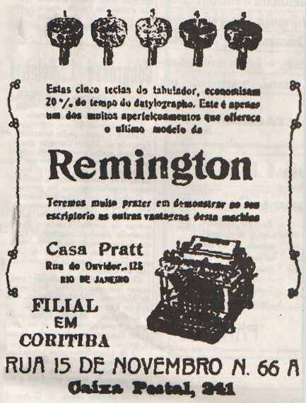 Alte Anzeige von Remington, 1919