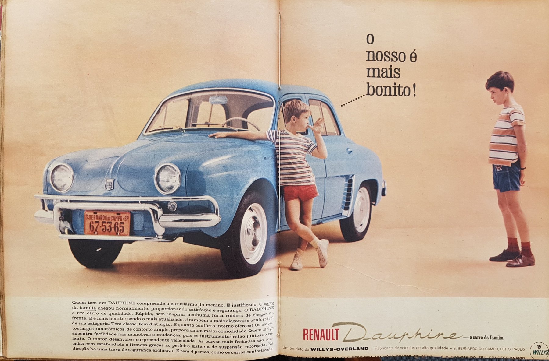 Alte Anzeige von Renault Dauphine, 1962