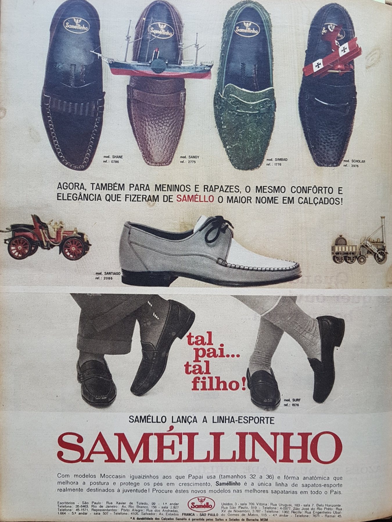 Alte Anzeige von Samello, 1962