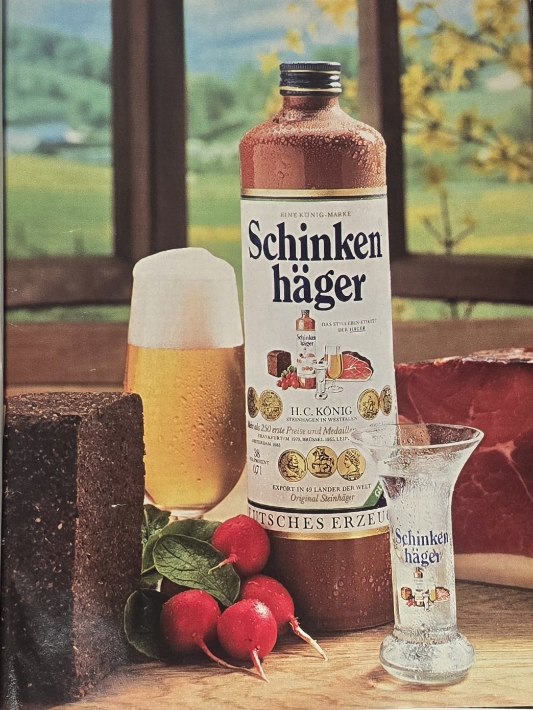 Anúncio antigo de Schinkenhäger, 1979