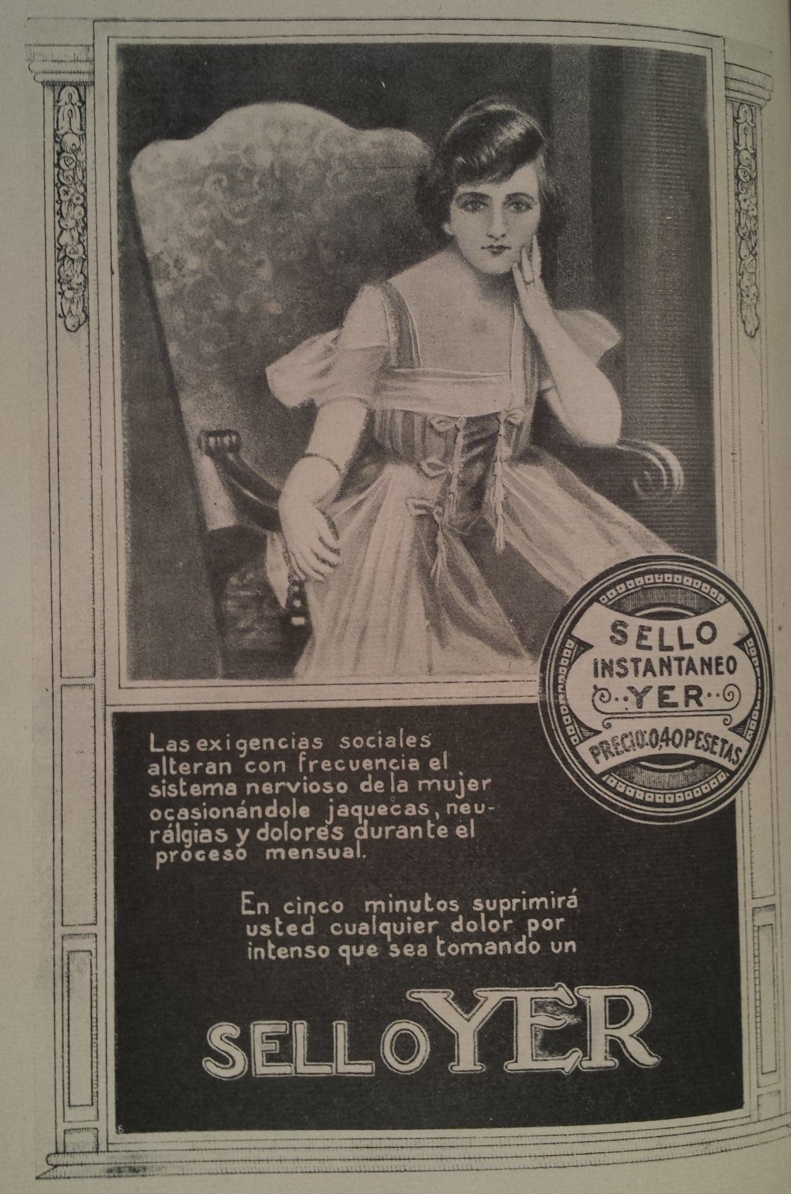 Alte Anzeige von Sello Yer, 1922
