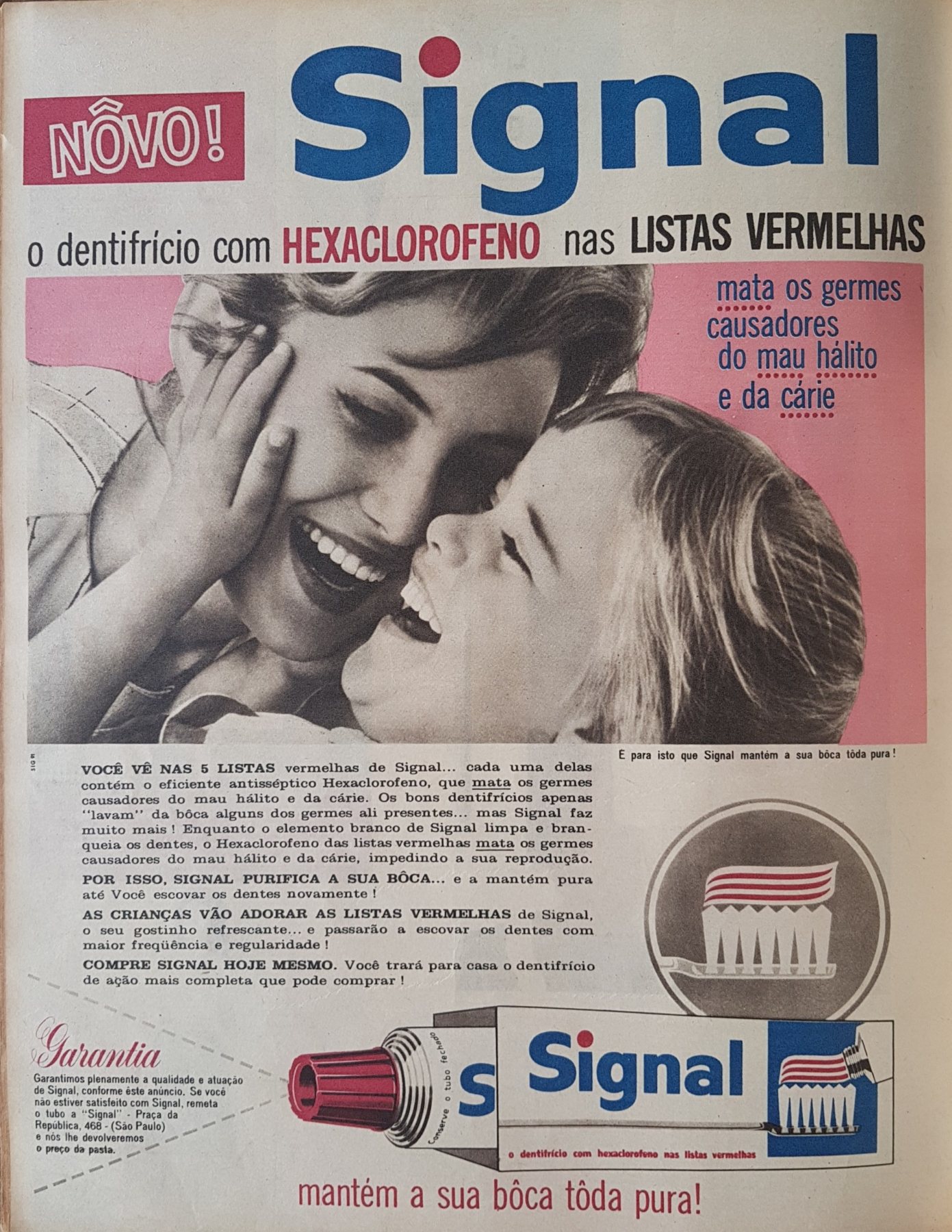 Alte Anzeige von Signal, 1962