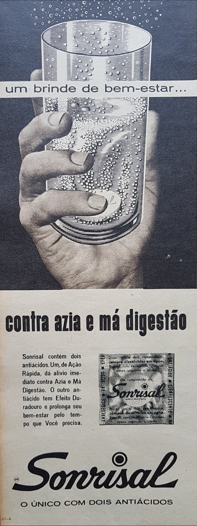Anúncio antigo de Sonrisal, 1962