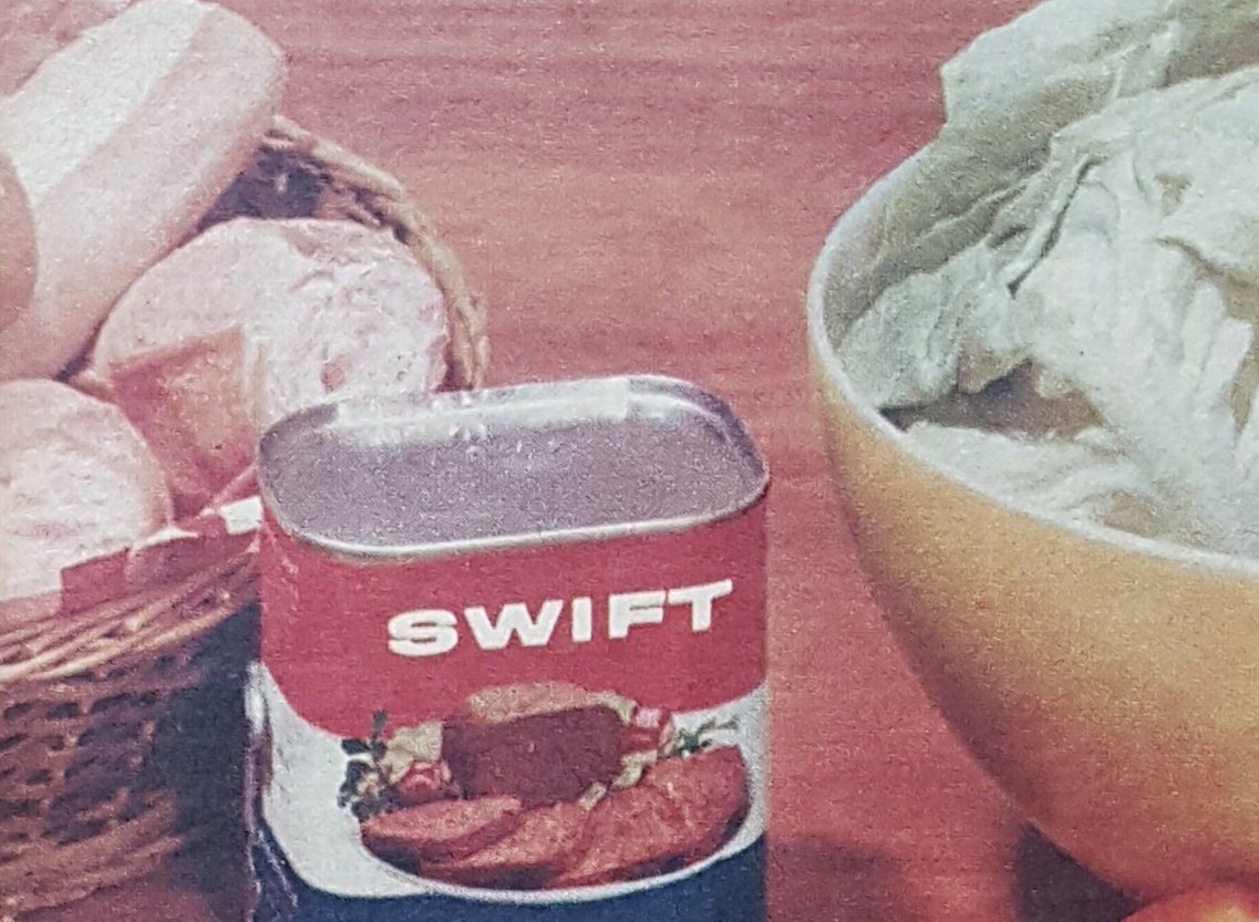 Anúncio antigo de Swift, Anos 60
