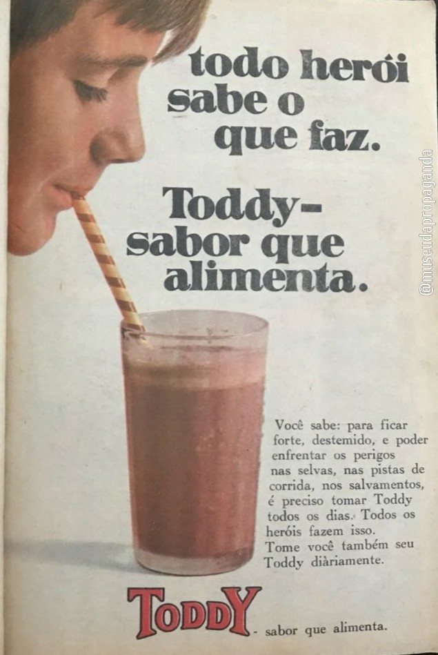 Anúncio antigo de Toddy, 1969