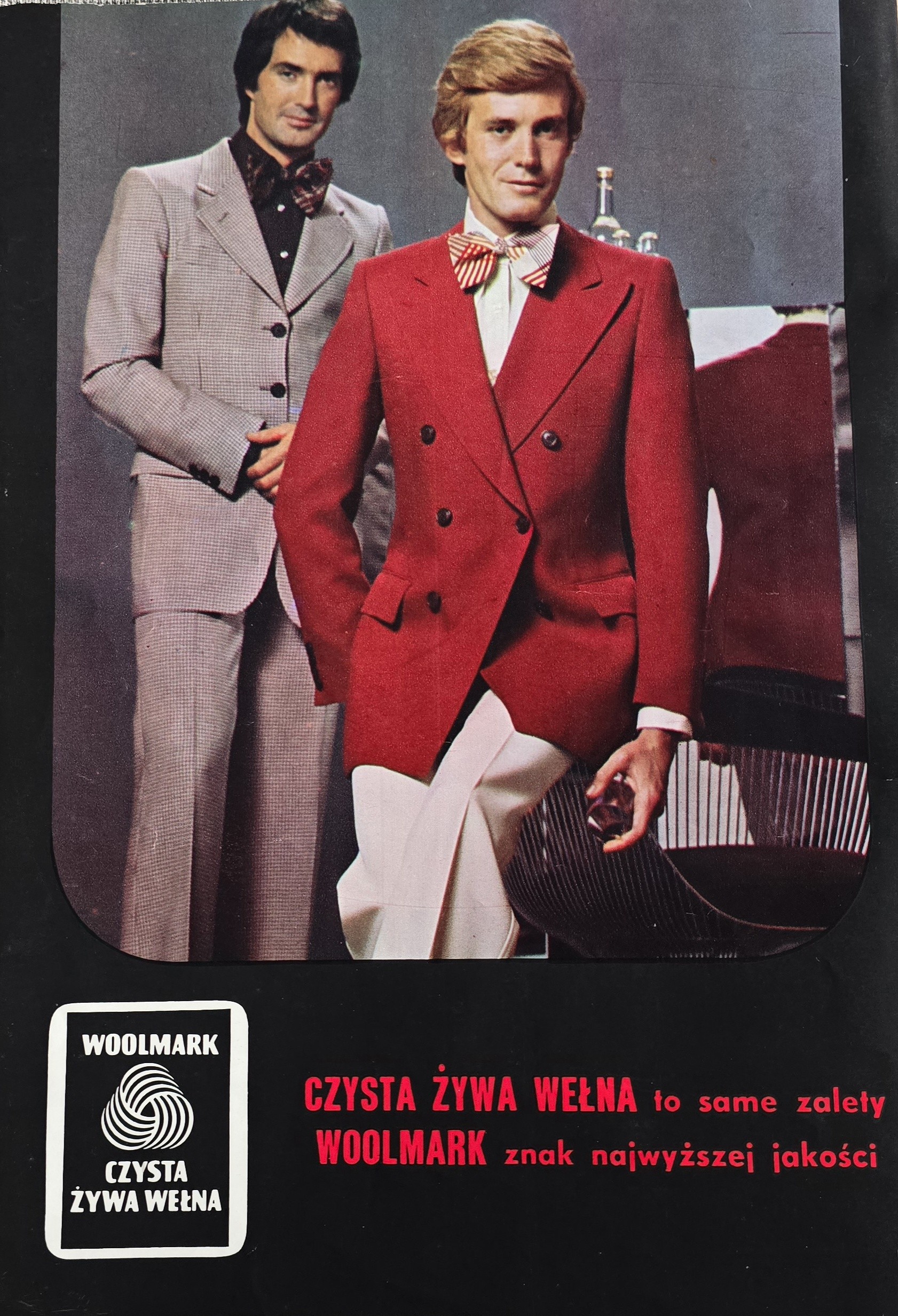 Alte Anzeige von Woolmark, 1974