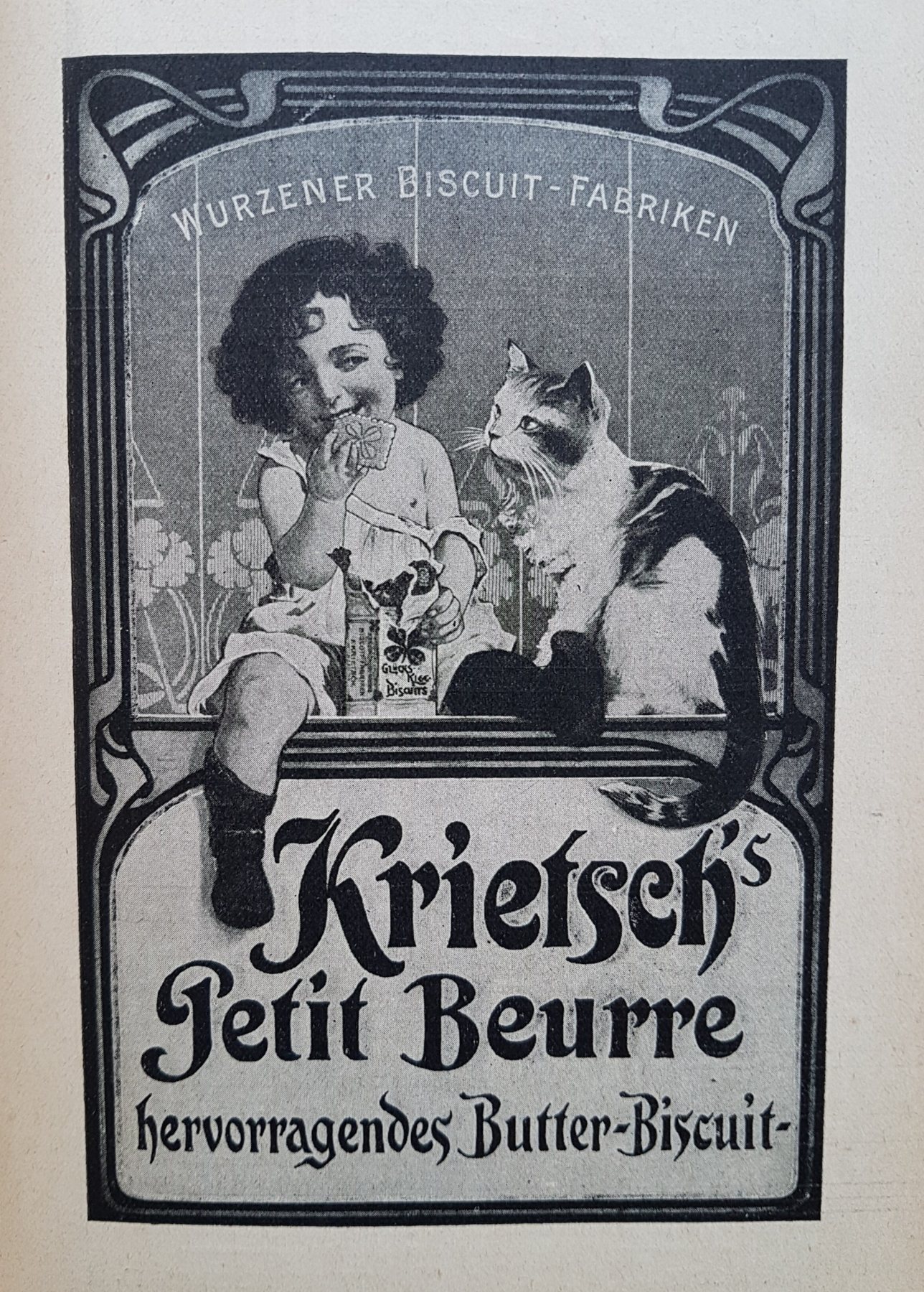 Anúncio antigo de Wurzener, 1911